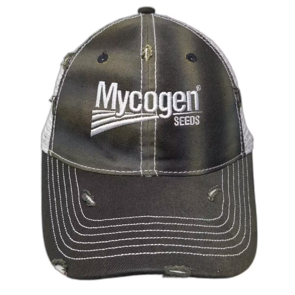 Legend Mycogen Seeds Black Baseball Cap Embroidered Mesh Adjustable Hat One Size